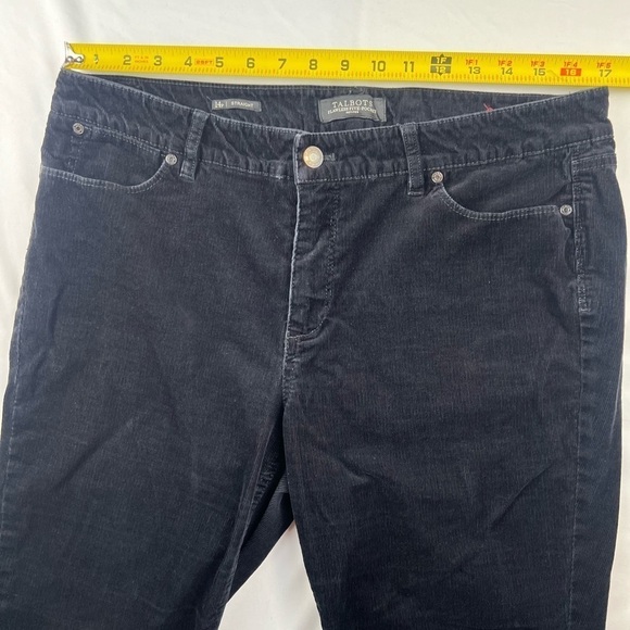 Talbots - Women’s Pants - Corduroy - Black - 14 Petite - Straight - Picture 4 of 10